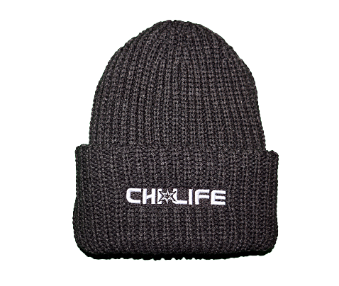 EMBROIDERED KNIT BEANIE